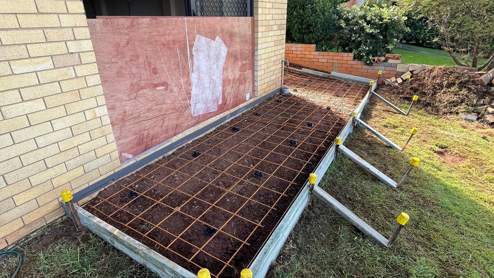 A Small Concrete Slabs residential pour in progress